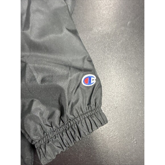 Champion Men's 2XL Black Jacket, Stadium Packable Hooded Windbreaker - Picture 6 of 9